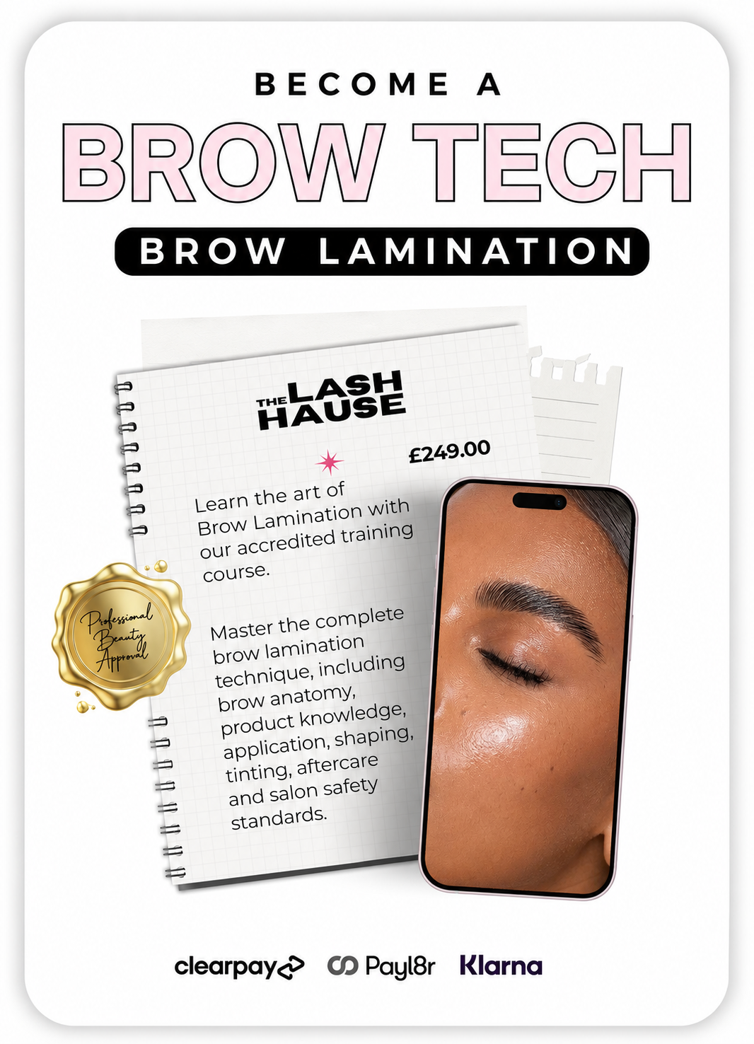 In Person Accredited Brow Lamination Course