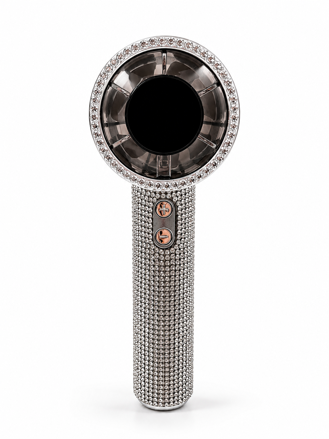 Luxury Silver Glitter Lash Fan