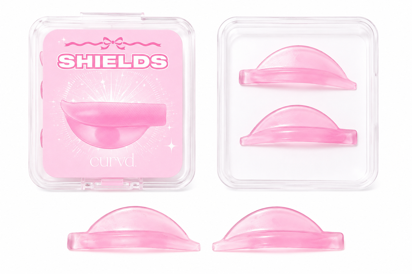 Hybrid L Curl Glueless Sheilds