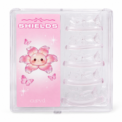 Flower & Butterfly Glueless Korean Flat Lift Shields