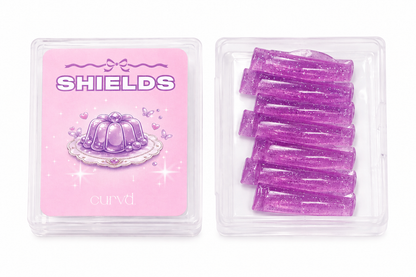 Purple Glitter Ascending Glueless Korean Lash Lift Shields