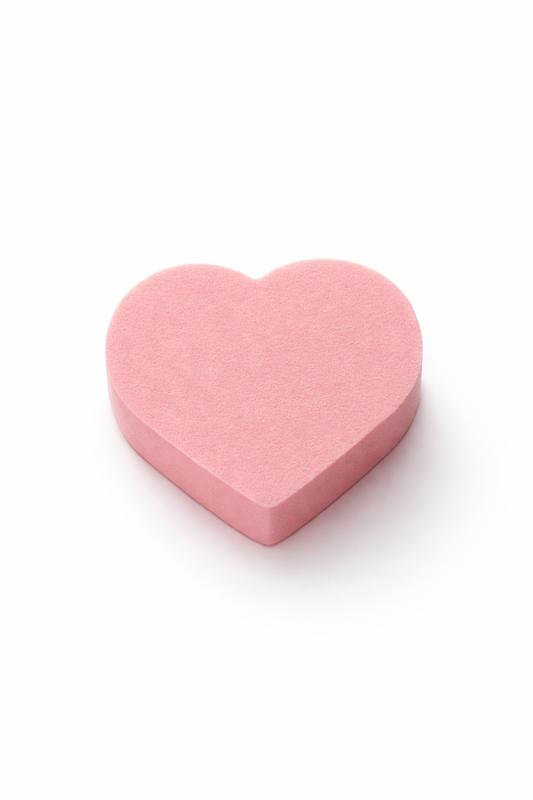 Pink Heart Practice Sponge