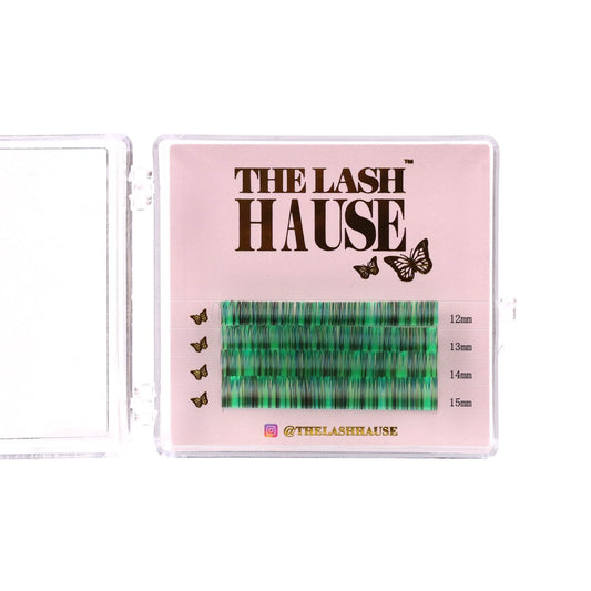 Mini Colourful Lashes Green and Black Mix