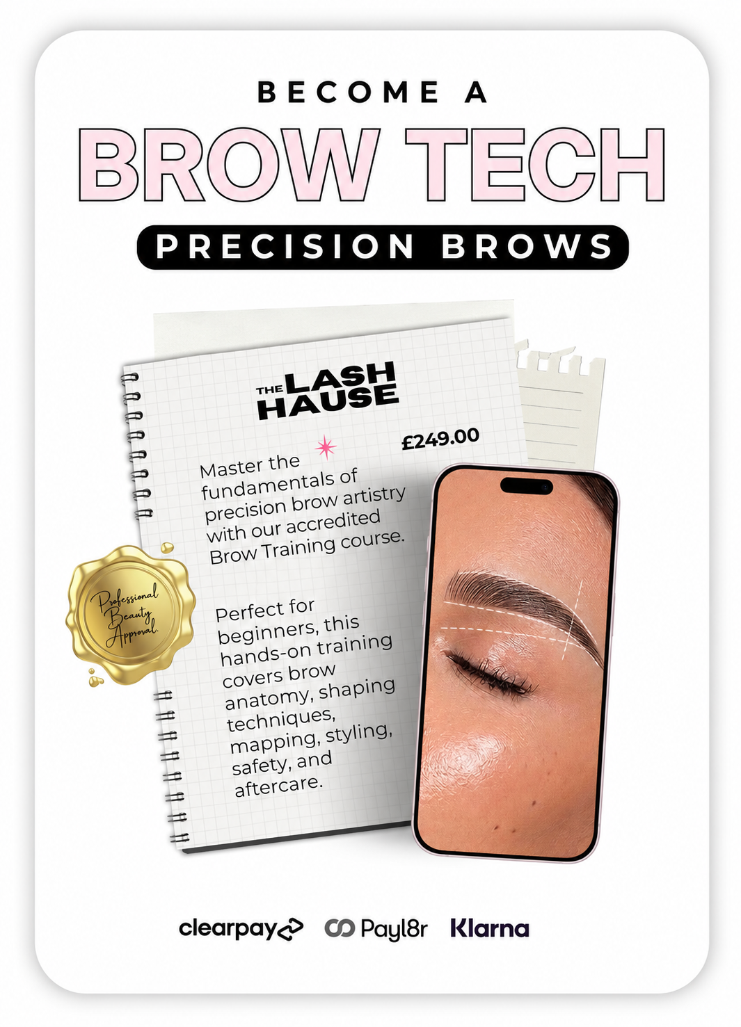 In Person Accredited Precision Brows Course